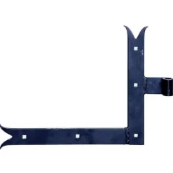 Penture équerre bout queue de carpe bas noir 250x300 mm