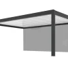 Pergola adossée motorisée Summer 6x4m gris-blanc