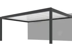 Pergola adossée motorisée Summer 6x4m gris-blanc
