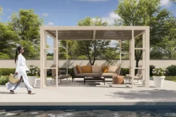 Pergola Ambre 4 x 3 m avec toile