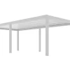 Pergola autoportante motorisée Summer 8x4m blanc