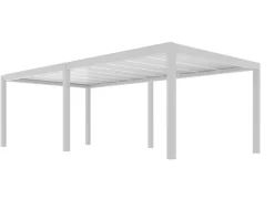 Pergola autoportante motorisée Summer 8x4m blanc