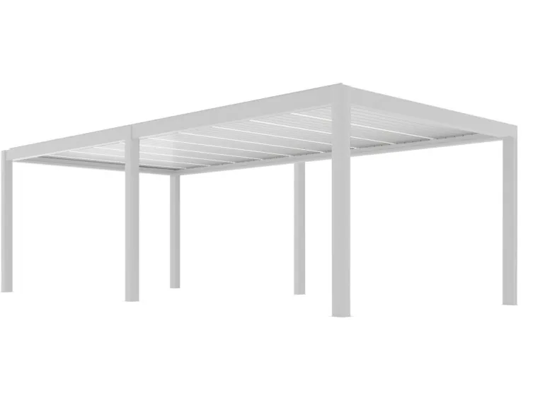 Pergola autoportante motorisée Summer 8x4m blanc