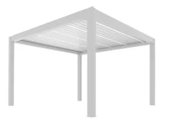 Pergola autoportante motorisée Summer 4x4m blanc