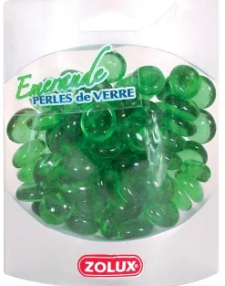 Perles de verre émeraude - 400g