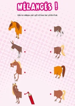 Petit bloc jeux chevaux