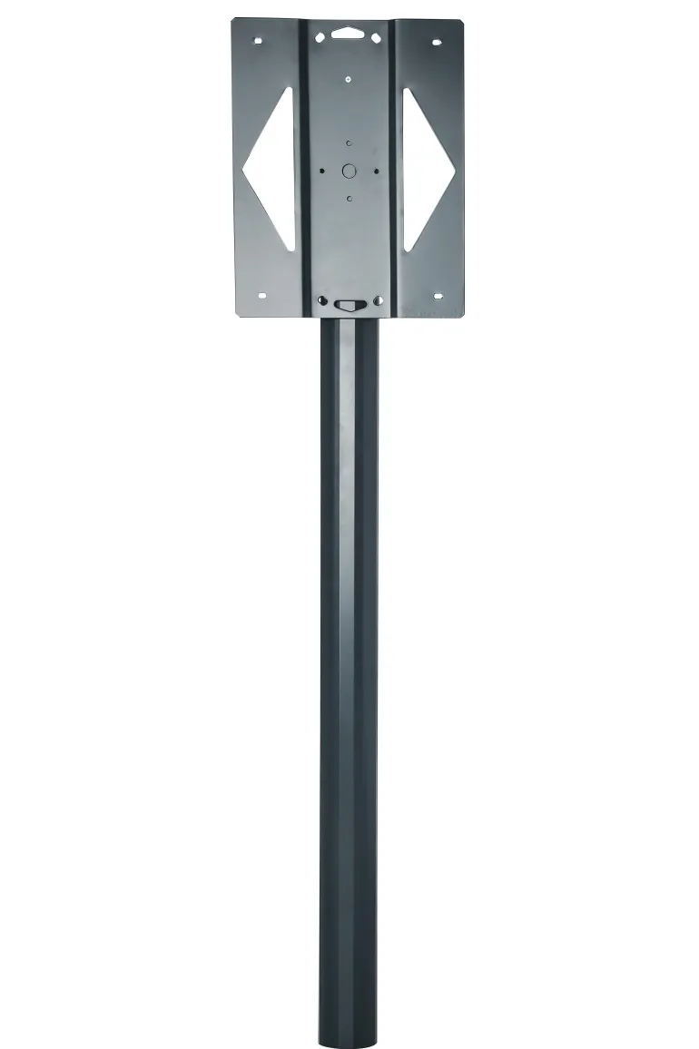 Pied aluminium à sceller gris anthracite