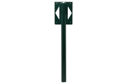 Pied aluminium à sceller vert