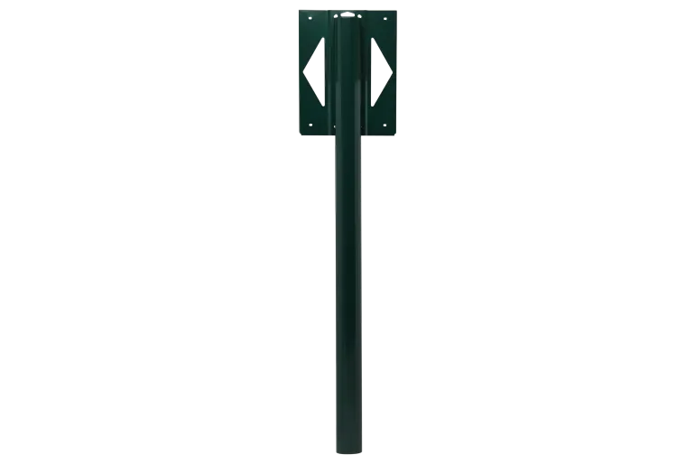 Pied aluminium à sceller vert