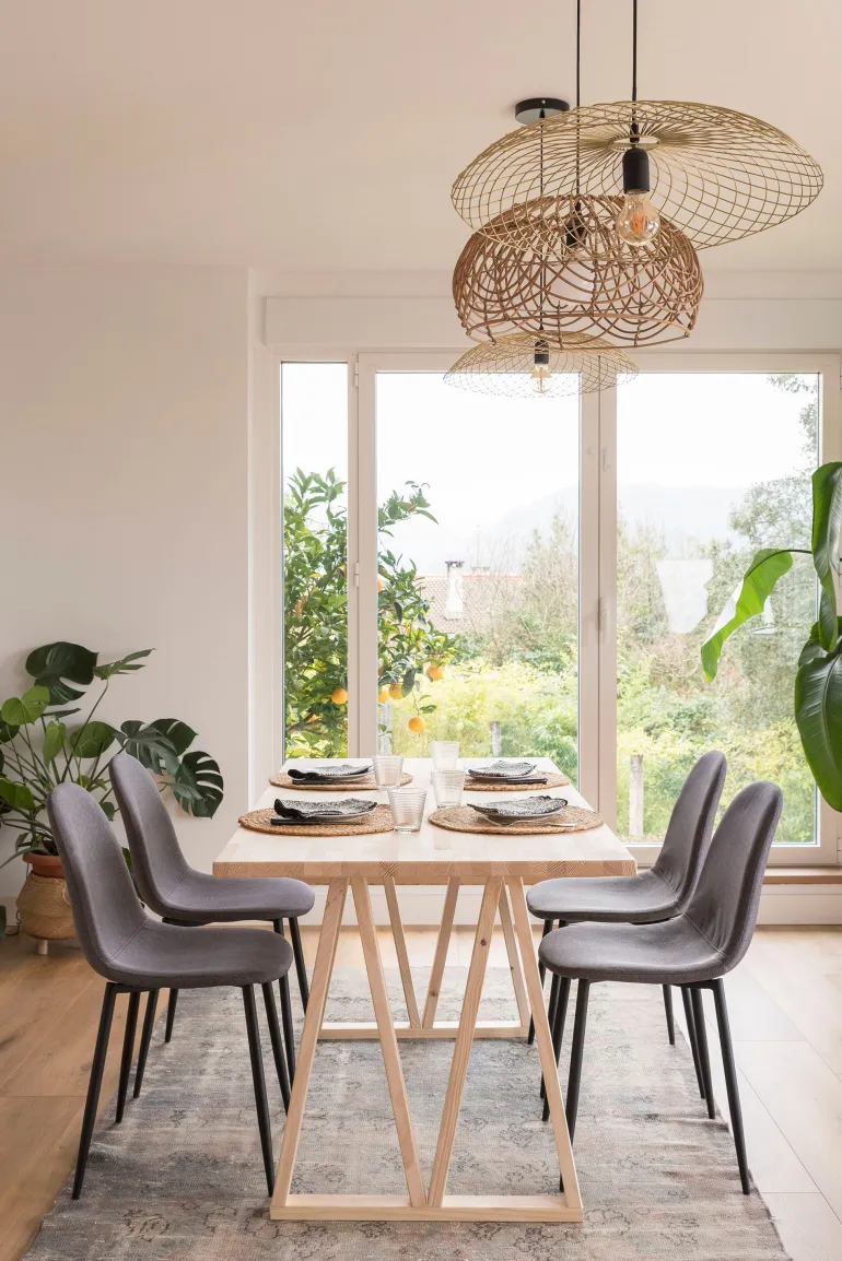 Pied de table 75x64x5,8 cm en pin massif - 2 positions