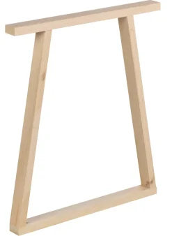 Pied de table 75x64x5,8 cm en pin massif - 4 positions