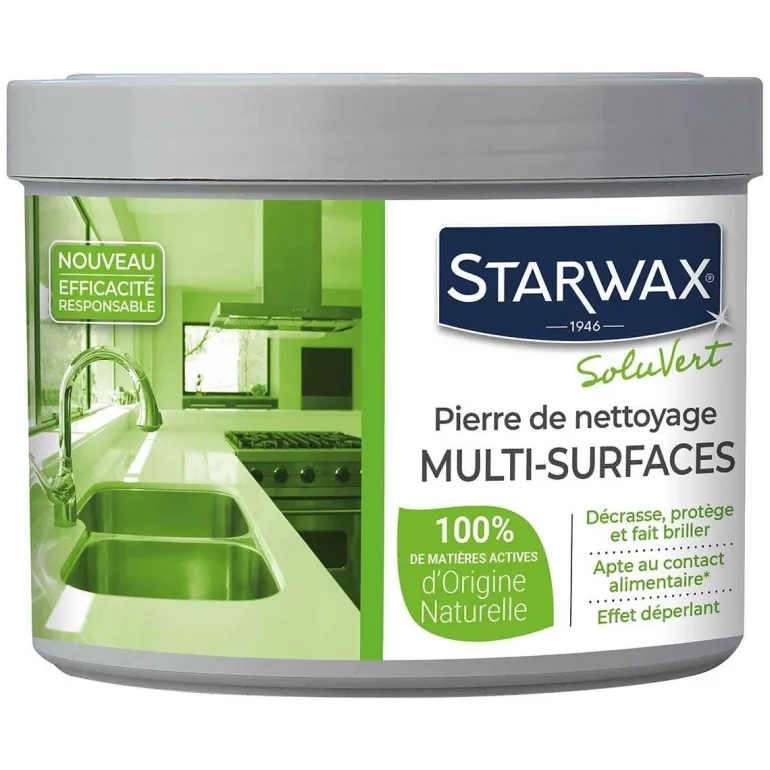 Pierre de nettoyage multi-surfaces 375g STARWAX SOLUVERT