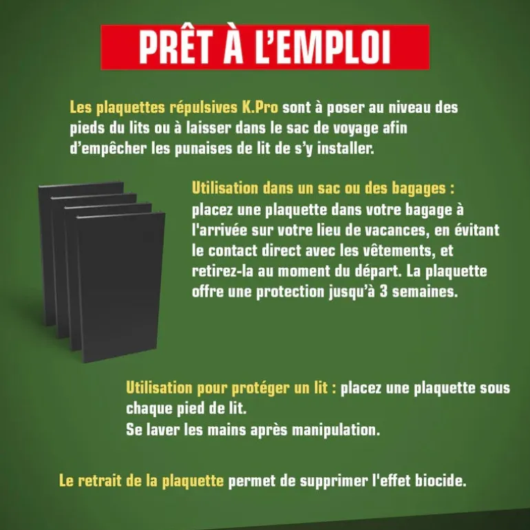 Piège contre les punaises de lit (x4)
