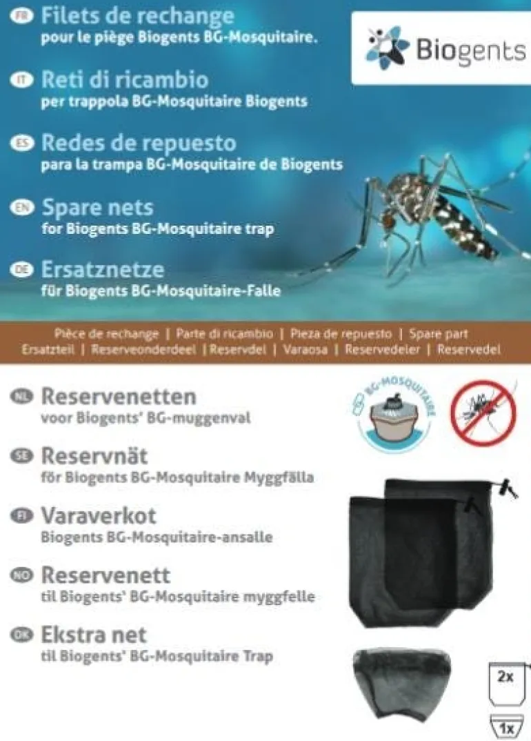 Piège moustiques tigre 2 sacs + 1 filet BG-Mosquitaire