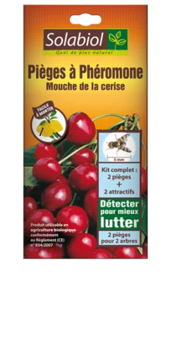Piège à phéromone contre mouche de la cerise (2 pièges)