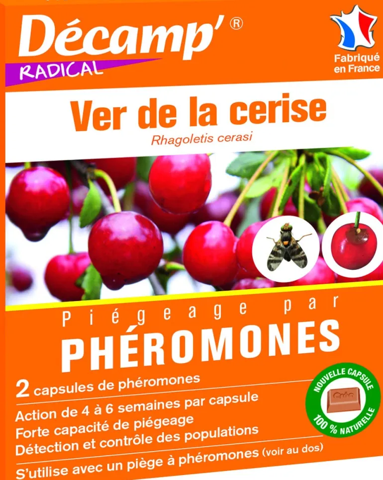 Piège à phéromones contre le ver de la cerise (2 capsules)