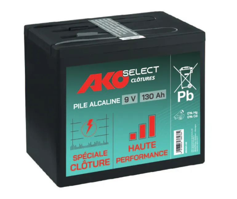 Pile alcaline AKO Select 9V 130Ah