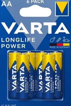 Pile alcaline Longlife Power AA (x6) VARTA