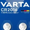 Pile électronique lithium CR2016 (x2) VARTA