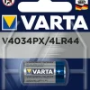 Pile électronique 4LR44/V4034PX 6V VARTA