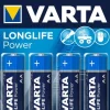 Piles alcalines LR6 AA Longlife Power (x4)