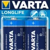 Piles alcalines LR20/D Longlife Power (x2)