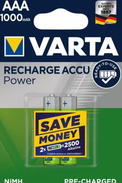 Piles rechargeables AAA HR03 1000 mAh