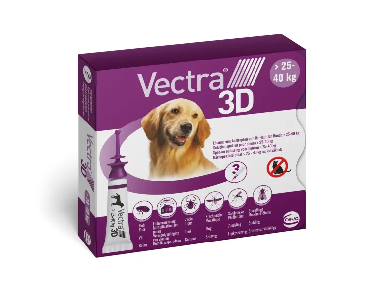 Pipette antiparasitaire chien L 25 à 40 kg (x3) VECTRA 3D