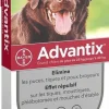Pipettes antiparasitaire pour chien 25/40kg (x4) Adventix
