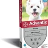 Pipettes antiparasitaire pour chien 4/10kg (x4) Adventix
