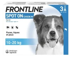 Pipette Spot pour chien M de 10 à 20kg (x3) FRONTLINE