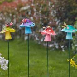 Pique décorative Loony champignon 57cm - Vendu à l'unité