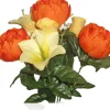 Piquet funéraire de roses et de Pivoines H 60 cm