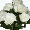 Piquet funéraire de roses ouvertes H 50 cm