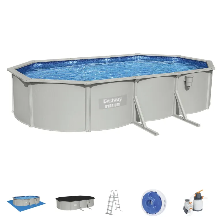 Piscine hors sol ovale Hydrium 610x360x120cm 19929L