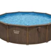 Piscine hors sol ronde Hydrium effet bois Ø490x130 cm 21490L