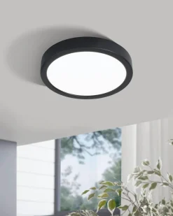 Plafonnier Fueva 5 Led 16.5W-2000lm noir Ø21cm EGLO