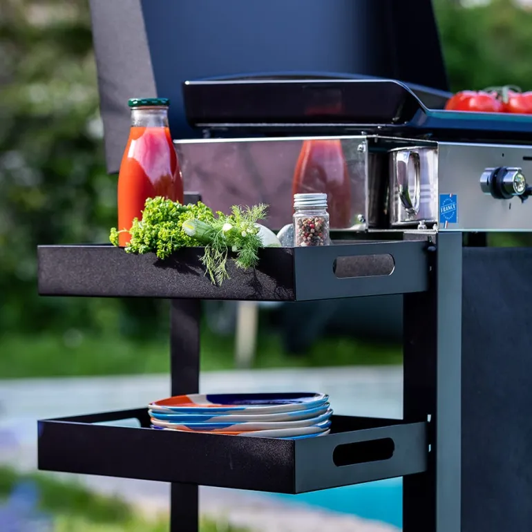 Plancha gaz Combo initial 50 inox 2 brûleurs