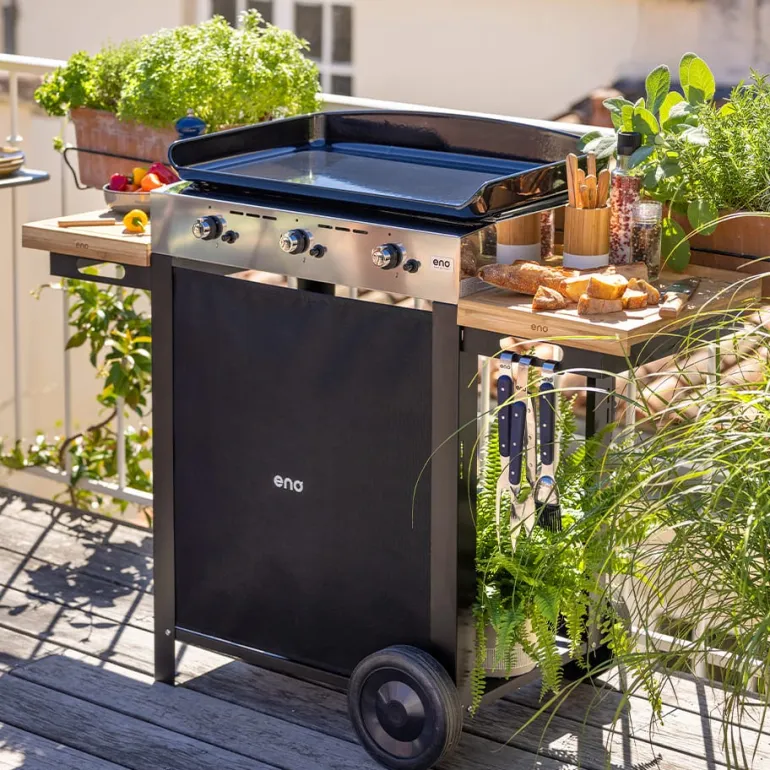 Plancha gaz Combo initial 65 inox 3 brûleurs
