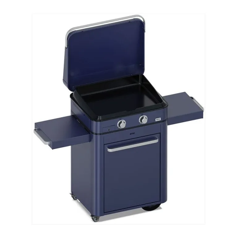 Plancha gaz sur chariot Combo Enosign 65 cm Bleu Navy