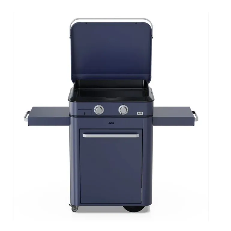 Plancha gaz sur chariot Combo Enosign 65 cm Bleu Navy