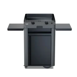 Plancha gaz sur chariot Combo Fusion 60 Gris Cargo