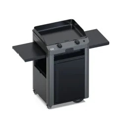Plancha gaz sur chariot Combo Fusion 60 Gris Cargo