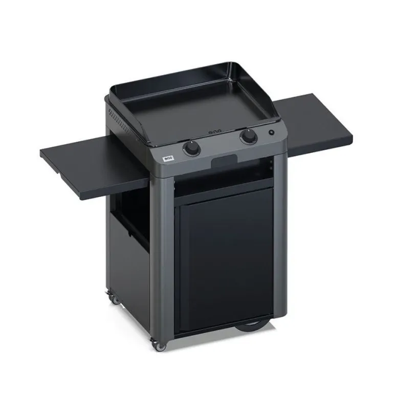 Plancha gaz sur chariot Combo Fusion 60 Gris Cargo
