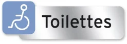 Plaque signalétique "Toilettes pour PMR" CHAPUIS