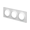 Plaque de finition Odace Styl 2 postes aluminium 71mm