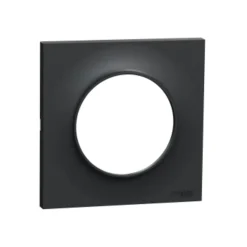 Plaque de finition Odace styl 1 poste anthracite