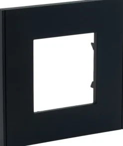 Plaque de finition Unica Déco anthracite 1 poste SCHNEIDER