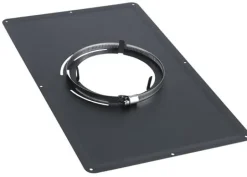 Plaque de propreté 300x500 noire Ø125mm