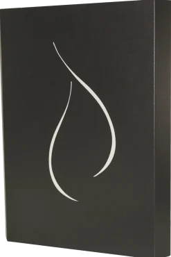 Plaque protection murale 860x1200mm noir flamme